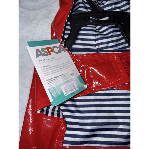 Hoodie Raincoat with Pocket Size S Red PET apparel - Picture 9 of 13